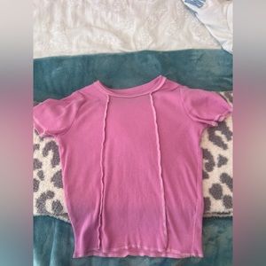 pink baby tee